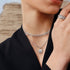 Silver Paper Clip Chain Necklace